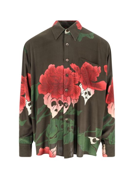 25FW 아워레가시 어보브 셔츠 헬 오브 윈 프린트 M4252AHHELL OF WEEN PRINT Green