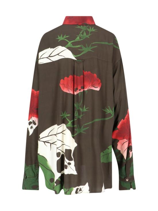 25FW 아워레가시 블라우스 W4252DHHELL OF WEEN PRINT Green - OUR LEGACY