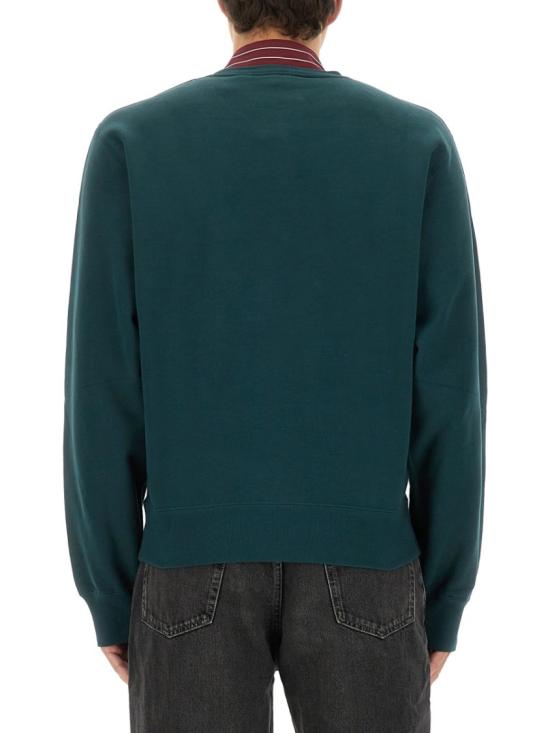  생로랑 CASSANDRE, 캐산드르 크루넥 스웨트셔츠 820127 Y36SW4010 Green - SAINT LAURENT