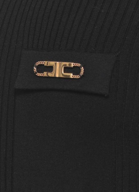 25FW 엘리자베타프랜치 미디 원피스 AM23B56E2 110 Black - ELISABETTA FRANCHI