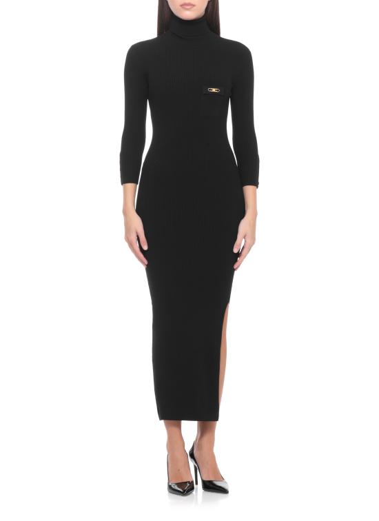 25FW 엘리자베타프랜치 미디 원피스 AM23B56E2 110 Black - ELISABETTA FRANCHI