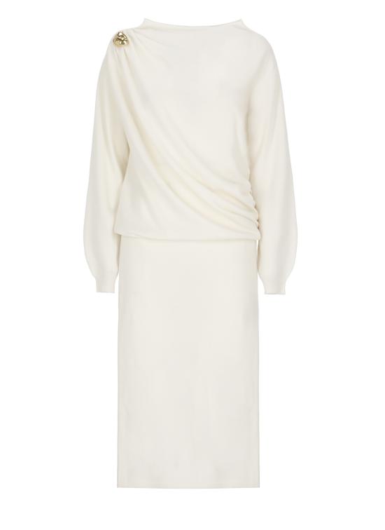 25FW 파비아나 필리피 미디 원피스 ABD225F618 N12825 Ivory