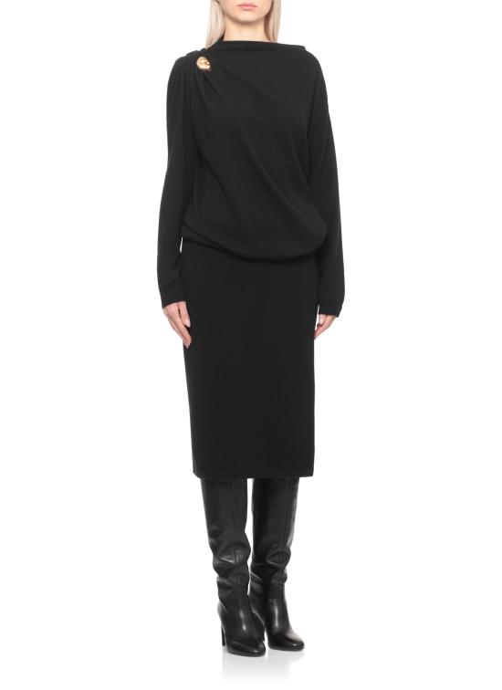 25FW 파비아나 필리피 미디 원피스 ABD225F618 N128825 Black - FABIANA FILIPPI