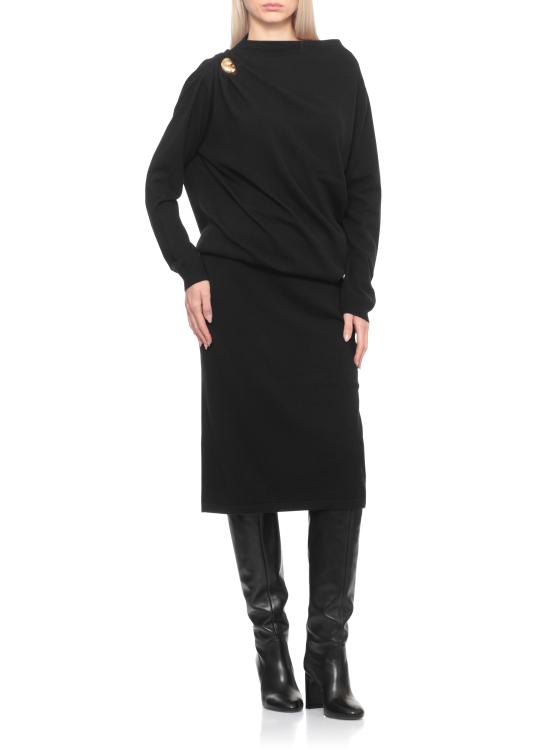 25FW 파비아나 필리피 미디 원피스 ABD225F618 N128825 Black - FABIANA FILIPPI