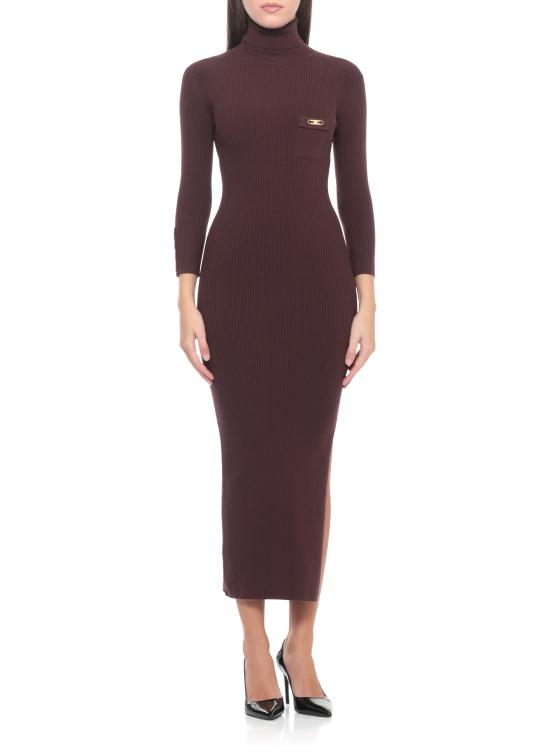 25FW 엘리자베타프랜치 미디 원피스 AM23B56E2 EA4 Bordeaux - ELISABETTA FRANCHI