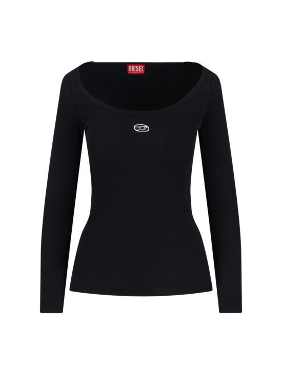 26SS 디젤 반팔 티셔츠 A19909 0JMBA 900 Black