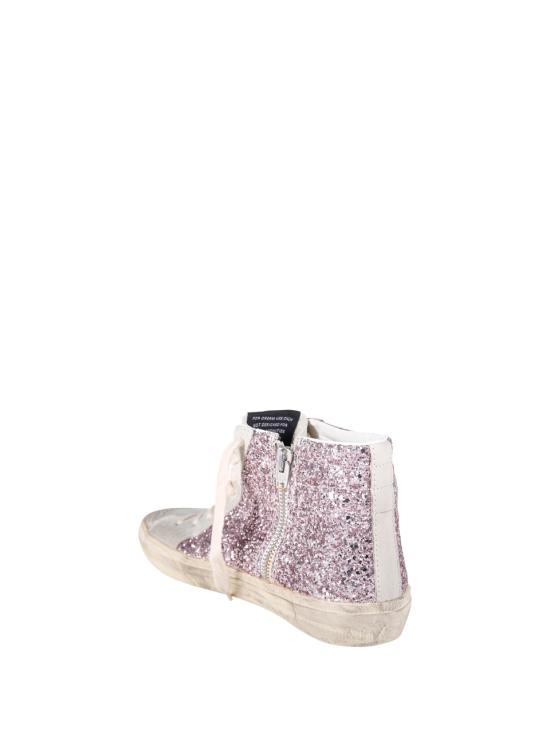 26SS 골든구스 슬라이드 하이 스니커즈 GWF00115 F004526 82284 LILAC ICE SAND - GOLDEN GOOSE