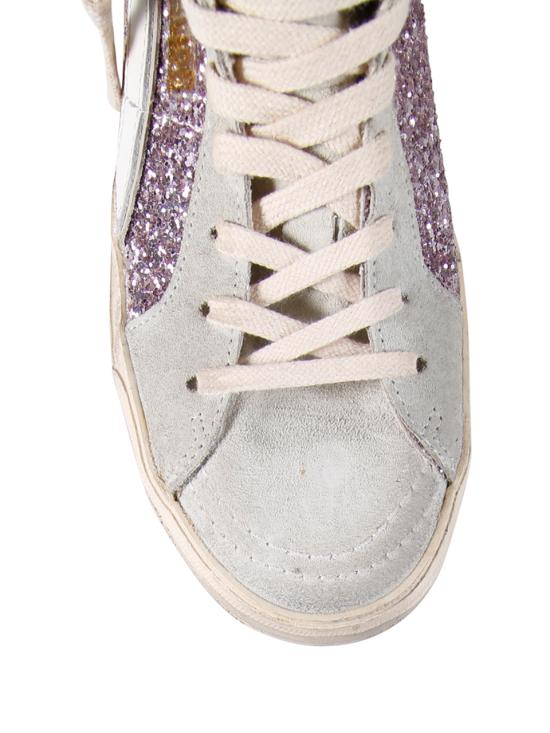 26SS 골든구스 슬라이드 하이 스니커즈 GWF00115 F004526 82284 LILAC ICE SAND - GOLDEN GOOSE