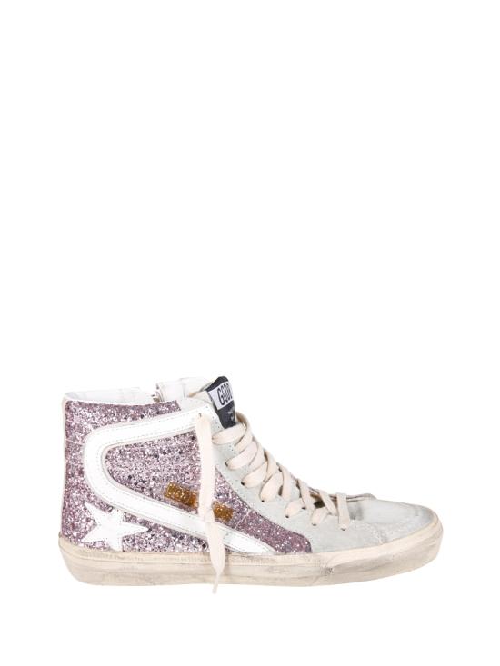 26SS 골든구스 슬라이드 하이 스니커즈 GWF00115 F004526 82284 LILAC ICE SAND