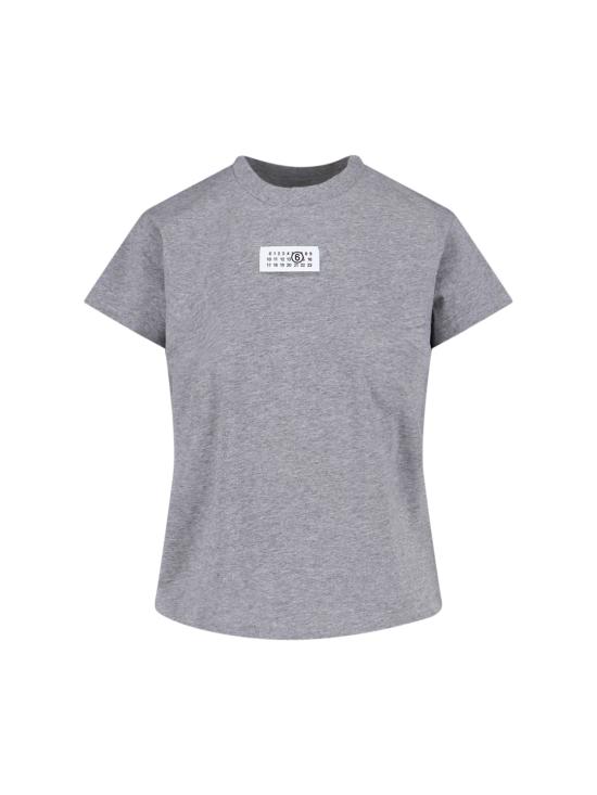 26SS MM6 메종마르지엘라 뉴메릭 코튼 저지 티셔츠 S52GC0327 M20170 856M Grey