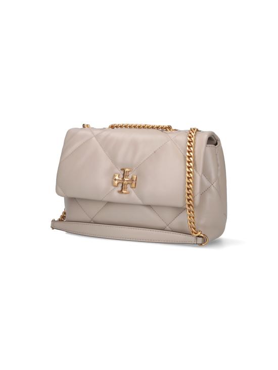 26SS 토리버치 스몰 키라 다이아몬드 퀼트 컨버터블 숄더백 154706 251 Grey - TORY BURCH