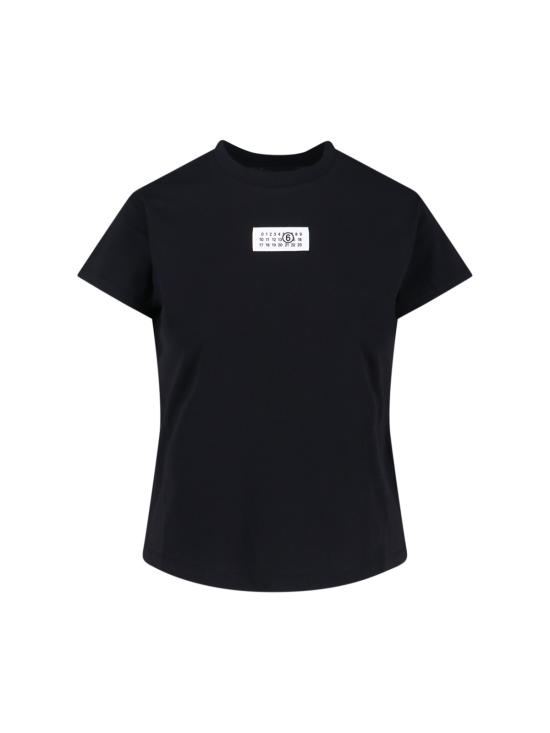 26SS MM6 메종마르지엘라 뉴메릭 코튼 저지 티셔츠 S52GC0327 M20170 900 Black