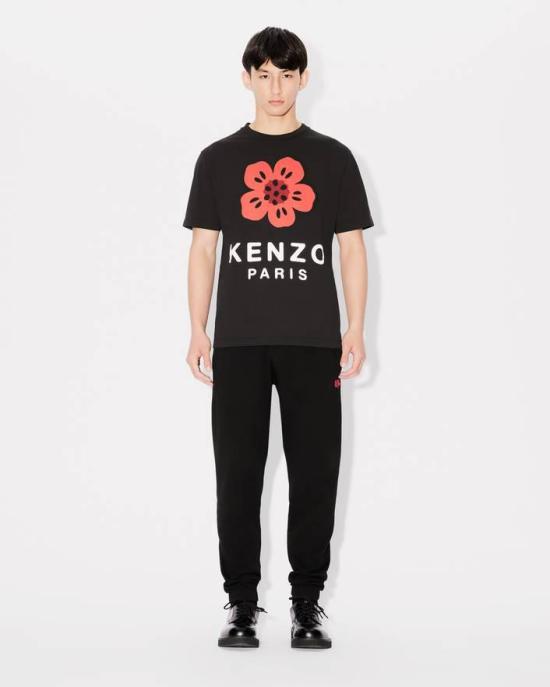 25FW 겐조 반팔 티셔츠 FE65TS4754SO 99J Black - KENZO