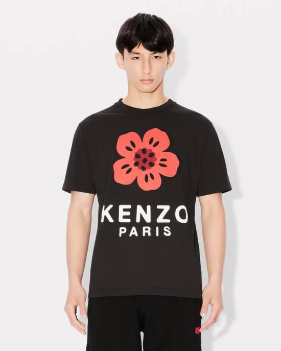 25FW 겐조 반팔 티셔츠 FE65TS4754SO 99J Black - KENZO