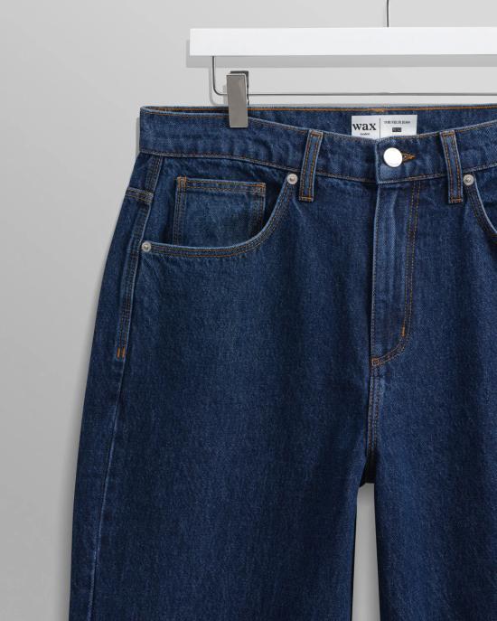 25FW 왁스 런던 팬츠 AW25 DEN LOO BPV BUW 90s BLUE WASH Blue - WAX LONDON