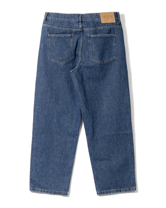 25FW 왁스 런던 팬츠 AW25 DEN LOO BPV BUW 90s BLUE WASH Blue - WAX LONDON