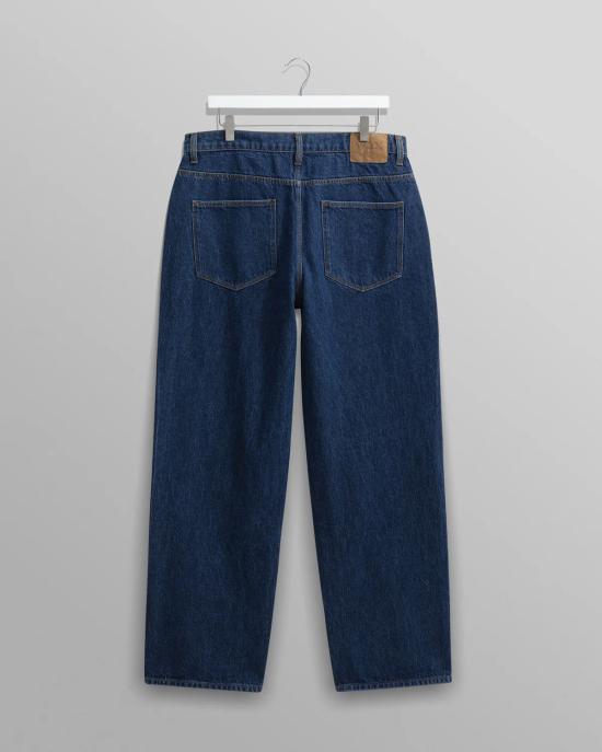 25FW 왁스 런던 팬츠 AW25 DEN LOO BPV BUW 90s BLUE WASH Blue - WAX LONDON