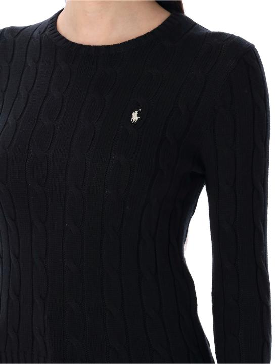 25FW 폴로 랄프로렌 폴로 자수 케이블 니트 스웨터 211971869006 POLOBLACK DOM - POLO RALPH LAUREN