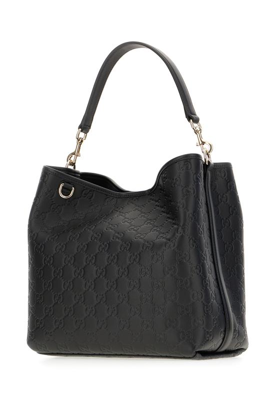 25FW 구찌 GG 엠블럼 미디움 버킷백 815103AAFDV1000 BLACK DOM - GUCCI