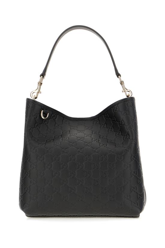 25FW 구찌 GG 엠블럼 미디움 버킷백 815103AAFDV1000 BLACK DOM