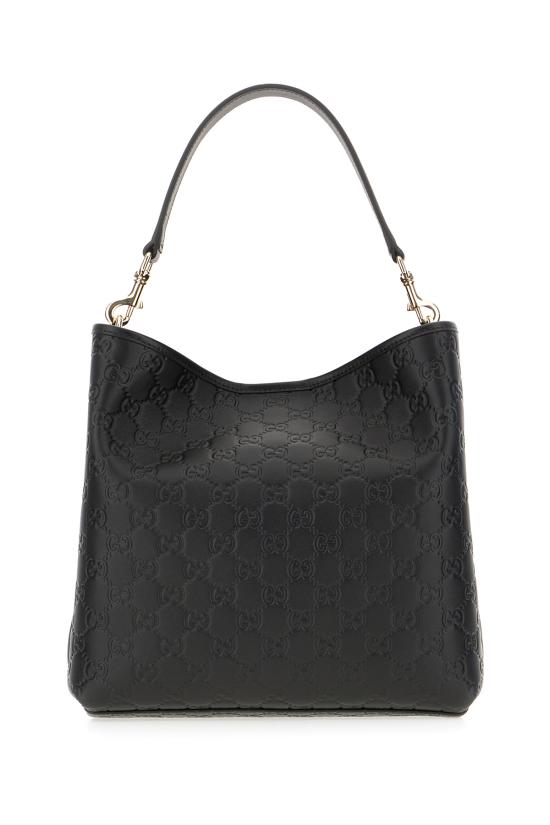 25FW 구찌 GG 엠블럼 미디움 버킷백 815103AAFDV1000 BLACK DOM - GUCCI