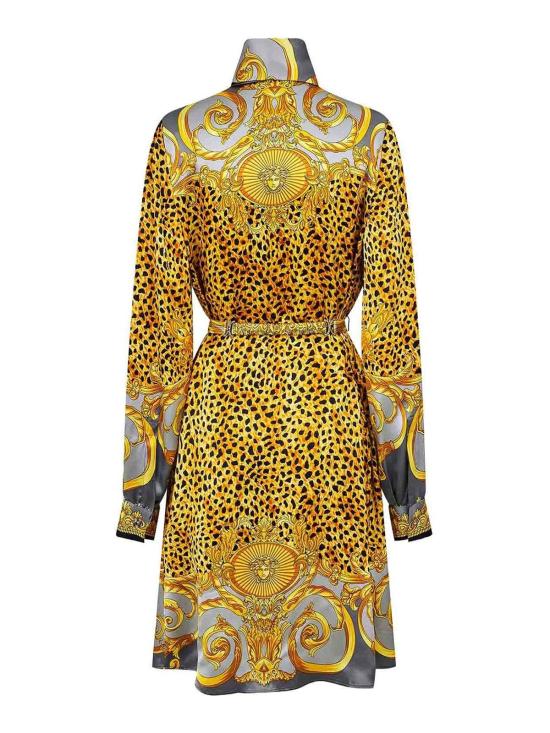  베르사체 미디 스커트 10217711A162625E700 Grey