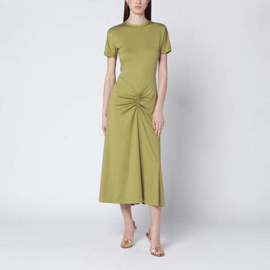 26SS 빅토리아 베컴 롱 원피스 1325JDR006476APL Green