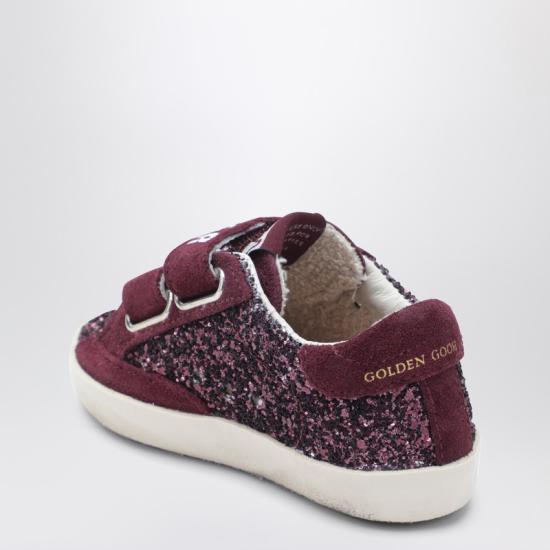 26SS [키즈] 골든구스 스니커즈 GJF00111NF008033 Burgundy - GOLDEN GOOSE