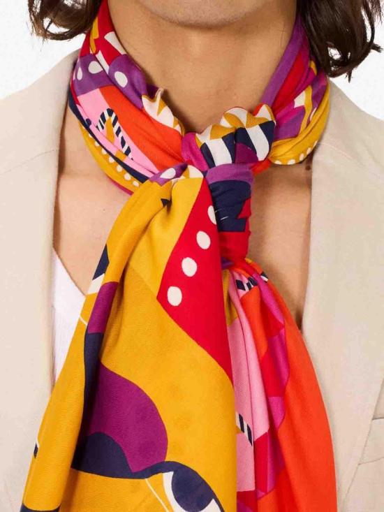 25SS 이누이 에디션 머플러/스카프 ET211RO63FLAMBOYANT Multicolour - INOUI EDITION