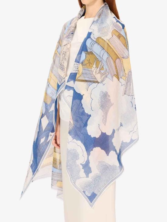 26SS 이누이 에디션 머플러/스카프 ET211ED24NAVY Blue - INOUI EDITION