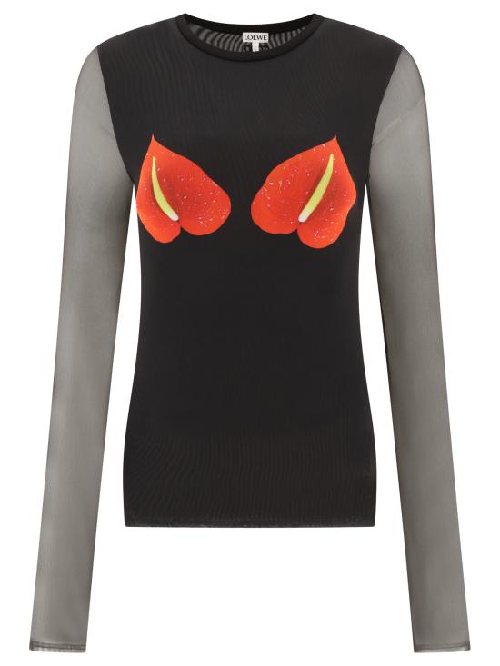 25FW 로에베 긴팔 티셔츠 S540Y23X181107 Black