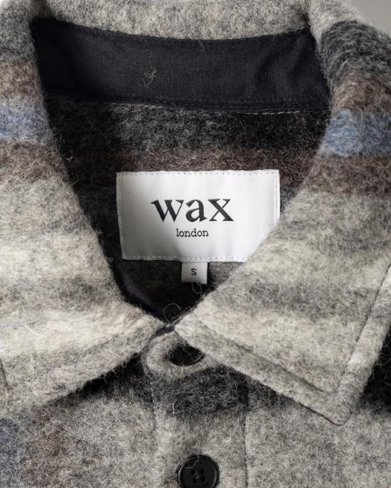 25FW 왁스 런던 셔츠 AW25 OSH NOL BZF GBL GREY BLUE GRAY - WAX LONDON