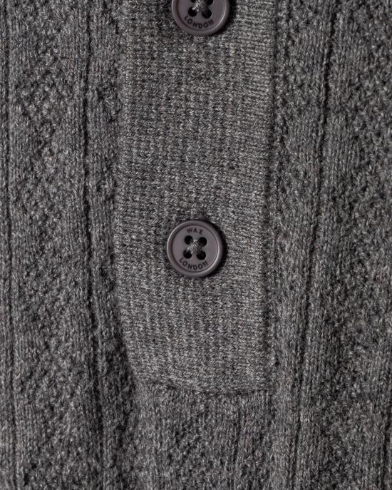 25FW 왁스 런던 반팔 티셔츠 AW25 KNT OBN BTV MRL GREY MARL GRAY - WAX LONDON