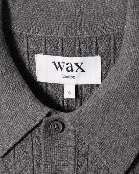 25FW 왁스 런던 반팔 티셔츠 AW25 KNT OBN BTV MRL GREY MARL GRAY - WAX LONDON