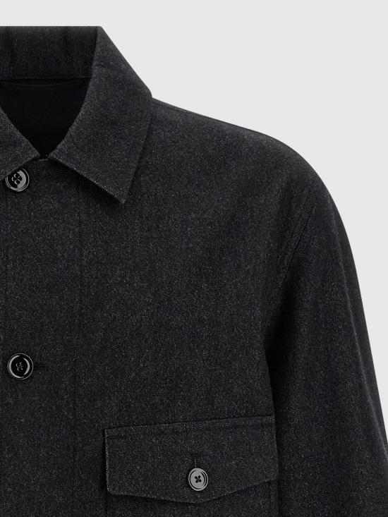 25FW 르메르 셔츠 OV1022LF1319 MU200 Black - LEMAIRE