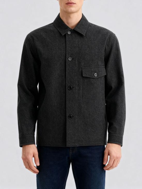 25FW 르메르 셔츠 OV1022LF1319 MU200 Black