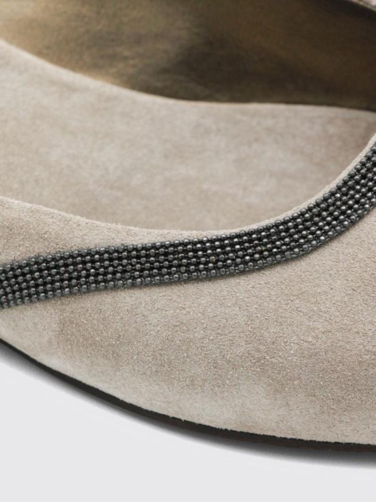 25FW 브루넬로 쿠치넬리 뮬/슬리퍼 MZSFC3000P C5859 Grey - BRUNELLO CUCINELLI