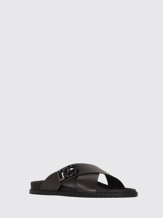 25FW 돌체앤가바나 뮬/슬리퍼 A80525A9Q67 8H042 Cocoa - DOLCE & GABBANA