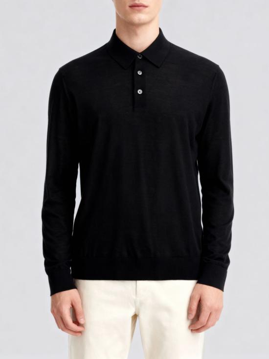 25FW 키톤 폴로 티셔츠 UMK0864K 5008 Black - KITON