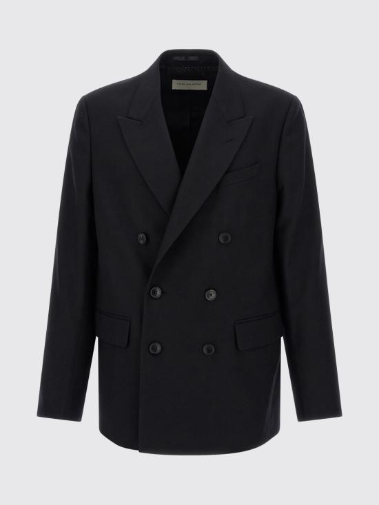 25FW 드리스 반 노튼 수트 자켓 2520204422246 900 Black - DRIES VAN NOTEN