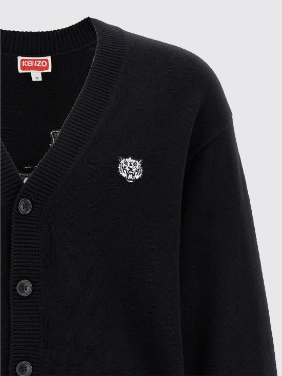 25FW 겐조 스웨터 FF65CA7503LI 99J Black - KENZO