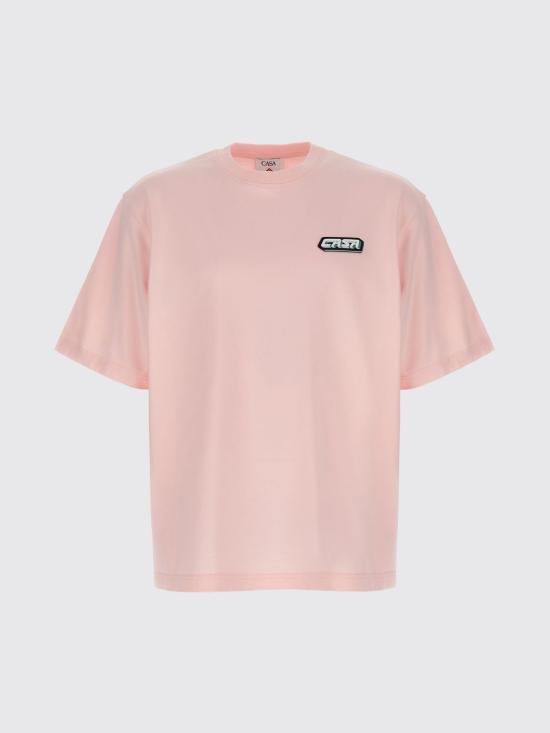 25FW 카사블랑카 반팔 티셔츠 MAW25JTS044 01 Pink - CASABLANCA