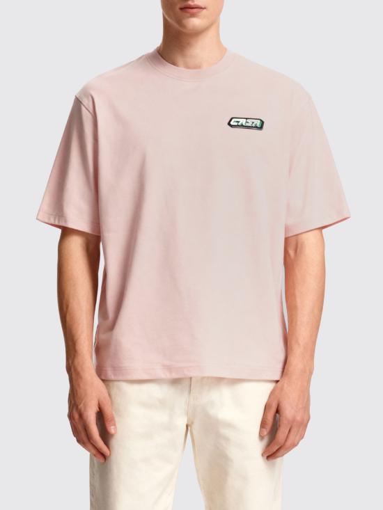 25FW 카사블랑카 반팔 티셔츠 MAW25JTS044 01 Pink