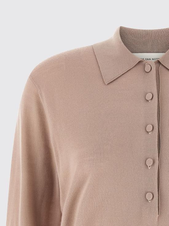 25FW 드리스 반 노튼 폴로 티셔츠 0112032700 103 Pink - DRIES VAN NOTEN