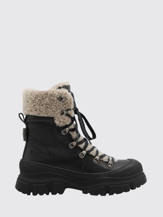 25FW 브루넬로 쿠치넬리 뮬/슬리퍼 MZOLG2832 C101 Black