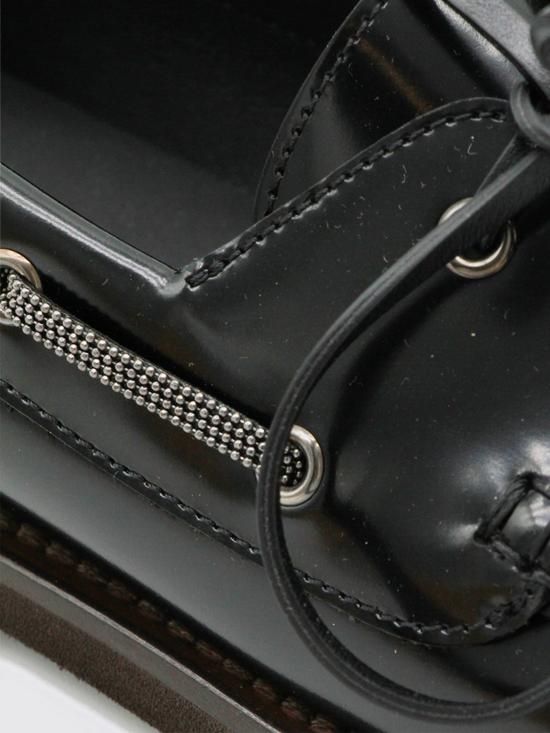 25FW 브루넬로 쿠치넬리 뮬/슬리퍼 MZVNG3069P C101 Black - BRUNELLO CUCINELLI