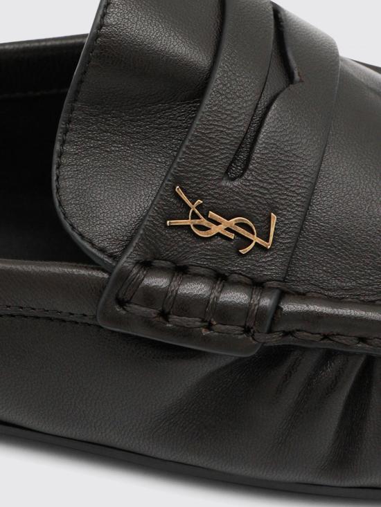 25FW 생로랑 뮬/슬리퍼 852392AAE69 2245 Brown - SAINT LAURENT