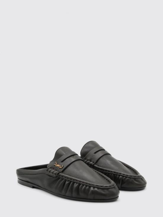 25FW 생로랑 뮬/슬리퍼 852392AAE69 2245 Brown - SAINT LAURENT