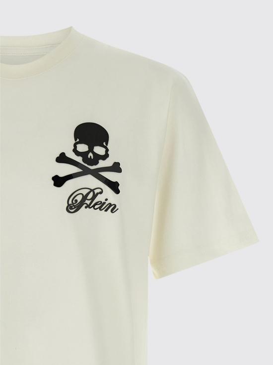 25FW 필립 플레인 반팔 티셔츠 FAECMTK8484PJY002N 01OF White - PHILIPP PLEIN