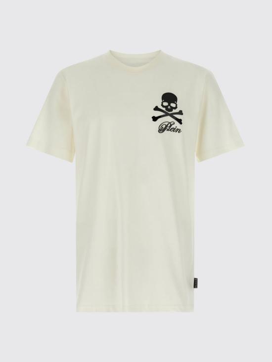 25FW 필립 플레인 반팔 티셔츠 FAECMTK8484PJY002N 01OF White - PHILIPP PLEIN
